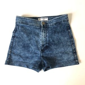 American Apparel Shorts Stretch Acid Wash Booty